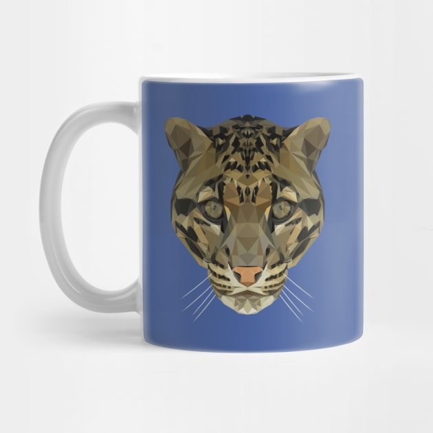 Clouded leopard Low Poly Art by TheLowPolyArtist